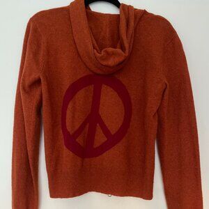 Sundance Women's Orange and Burgundy Cropped Sweater